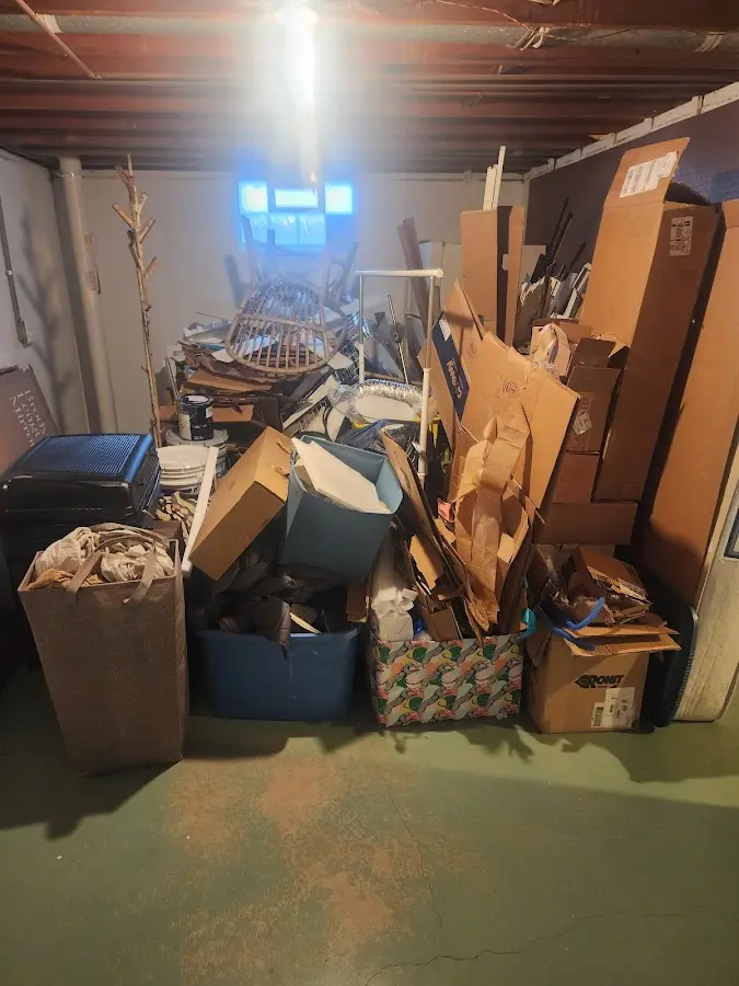 Roll-off dumpster container at job site for Construction Dumpster Rental in Malvern